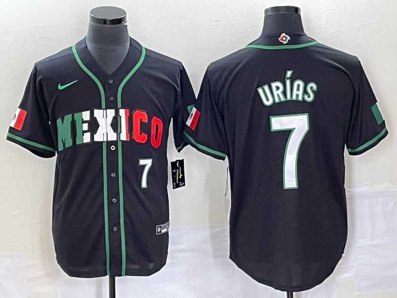 Men's Mexico Baseball #7 Julio Urias Number 2023 Black White World Classic Stitched Jersey5,We sell and wholesale Men's Mexico Baseball #7 Julio Urias Number 2023 Black White World Classic Stitched Jersey5 on line form chian!